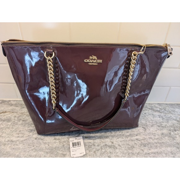 Coach Signature Red Tote Bag - Maroon/Red‎ - Picture 1 of 14